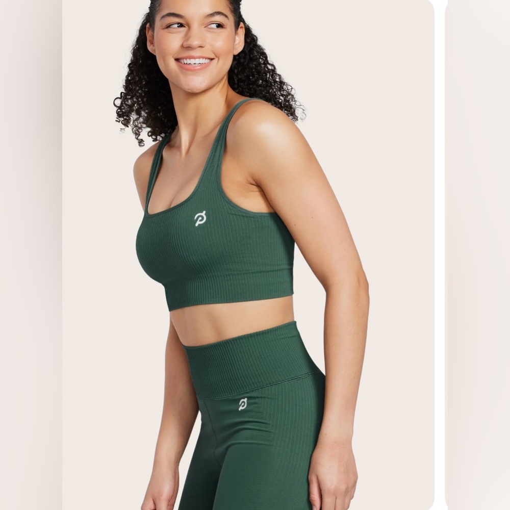 Seamless Square Neck Bra, Size: M/L , Color: Green